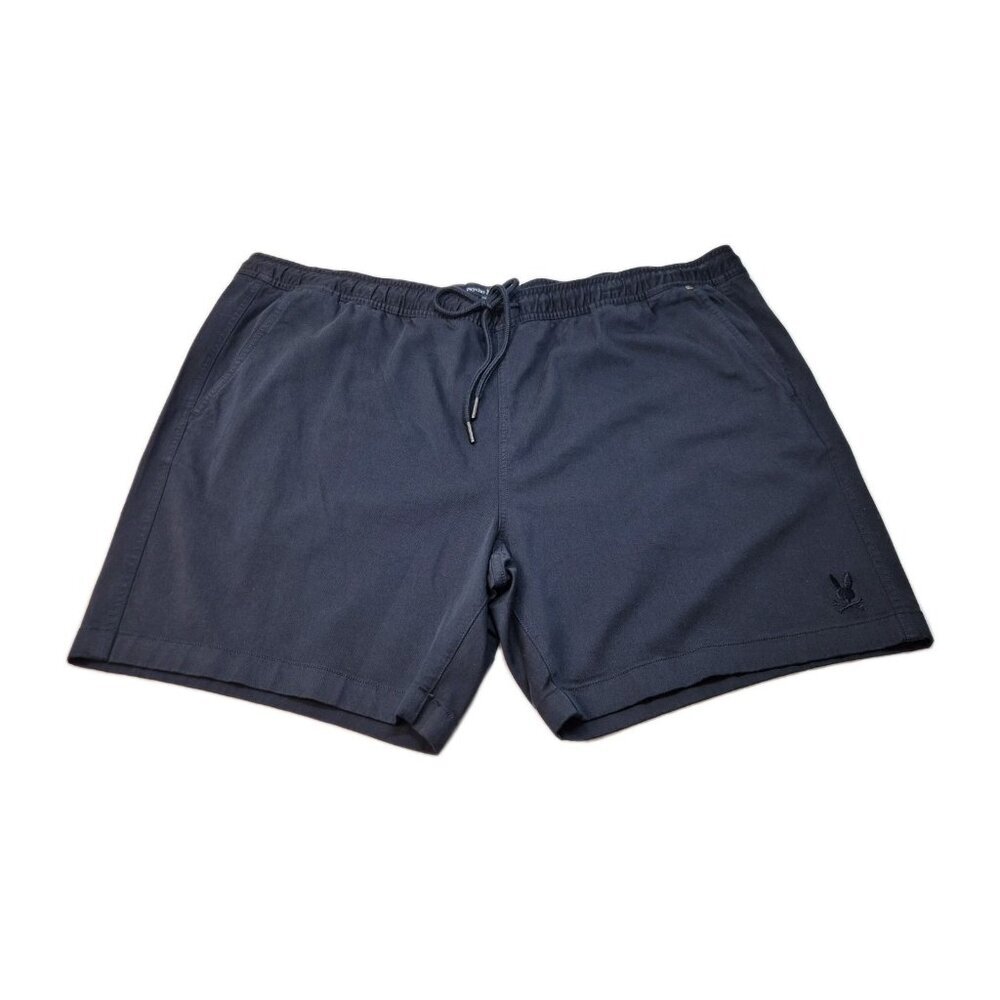 Psycho Bunny Shorts Men’s Size XXL Riviera Elastic Waist Drawstring Navy (58)